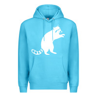 Ocean Blue raccoon Premium Hoodie - linhVisuals