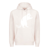 Pale Pink raccoon Premium Hoodie - linhVisuals