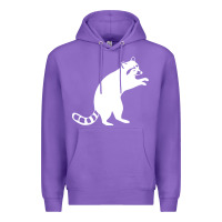 Purple raccoon Premium Hoodie - linhVisuals