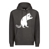 Smoke raccoon Premium Hoodie - linhVisuals