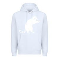 White raccoon Premium Hoodie - linhVisuals