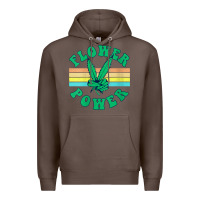 Coffee womens flower power 420 thc pot weed medical marijuana funny weed v ne Premium Hoodie - linhVisuals