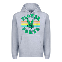 Heather Grey womens flower power 420 thc pot weed medical marijuana funny weed v ne Premium Hoodie - linhVisuals