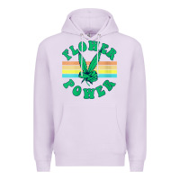 Lilac womens flower power 420 thc pot weed medical marijuana funny weed v ne Premium Hoodie - linhVisuals