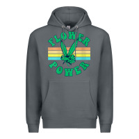 Rock womens flower power 420 thc pot weed medical marijuana funny weed v ne Premium Hoodie - linhVisuals
