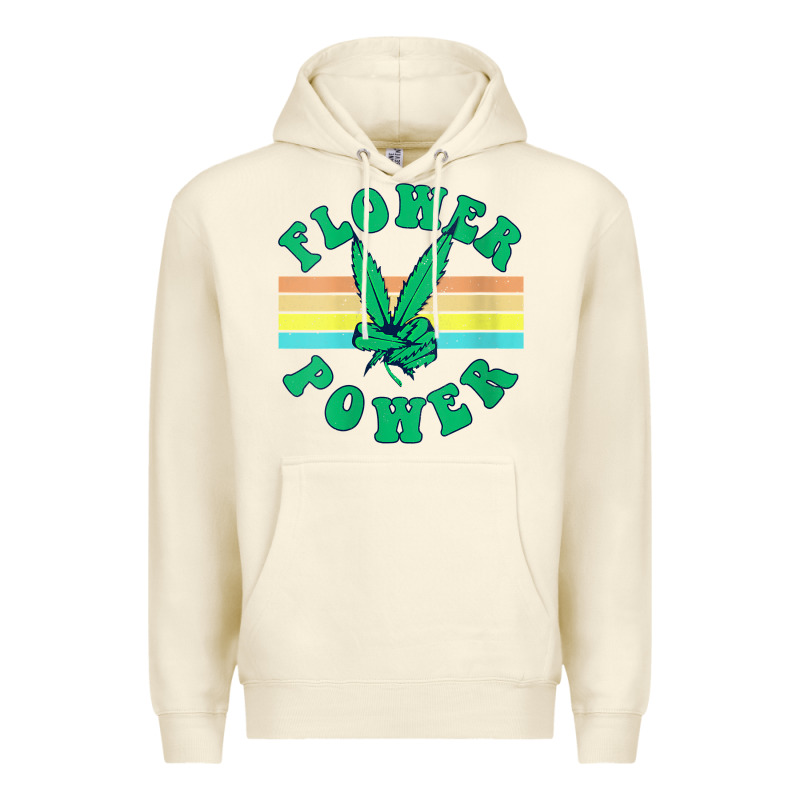 Womens Flower Power 420 Thc Pot Weed Medical Marijuana Funny Weed V Ne Premium Hoodie by linhVisuals | Teevron