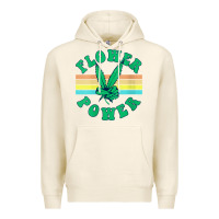 Tofu womens flower power 420 thc pot weed medical marijuana funny weed v ne Premium Hoodie - linhVisuals