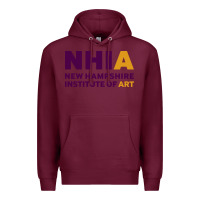 Burgundy New Hampshire Institute of Art Premium Hoodie - linhVisuals