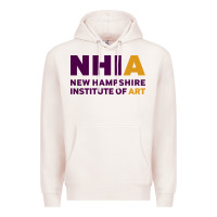 Pale Pink New Hampshire Institute of Art Premium Hoodie - linhVisuals