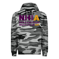 Slate Camo New Hampshire Institute of Art Premium Hoodie - linhVisuals