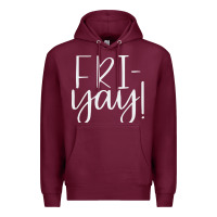Burgundy friday quotes Premium Hoodie - linhVisuals