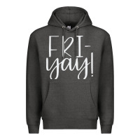 Charcoal Heather friday quotes Premium Hoodie - linhVisuals