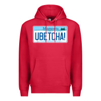 Cardinal ubetcha (you betcha) minnesota license plate t shirt Premium Hoodie - linhVisuals