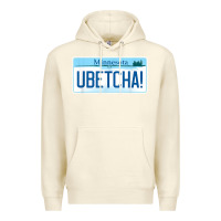 Sandshell ubetcha (you betcha) minnesota license plate t shirt Premium Hoodie - linhVisuals