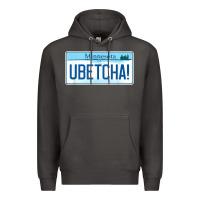 Smoke ubetcha (you betcha) minnesota license plate t shirt Premium Hoodie - linhVisuals