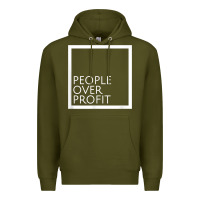 Army Green people over profit democratic socialism pro socialist symbol t shirt Premium Hoodie - linhVisuals