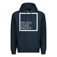 Navy people over profit democratic socialism pro socialist symbol t shirt Premium Hoodie - linhVisuals