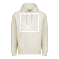Oatmeal Heather people over profit democratic socialism pro socialist symbol t shirt Premium Hoodie - linhVisuals