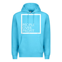 Ocean Blue people over profit democratic socialism pro socialist symbol t shirt Premium Hoodie - linhVisuals
