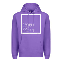 Purple people over profit democratic socialism pro socialist symbol t shirt Premium Hoodie - linhVisuals