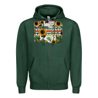 Howdy Serape And Sunflower Zipper Hoodie | Teevron