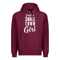Burgundy womens just a small town girl journey t shirt Premium Hoodie - linhVisuals