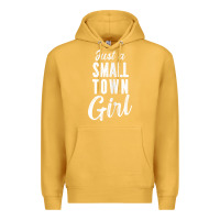 Mustard womens just a small town girl journey t shirt Premium Hoodie - linhVisuals
