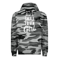 Slate Camo womens just a small town girl journey t shirt Premium Hoodie - linhVisuals