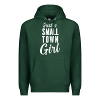 Sports Green womens just a small town girl journey t shirt Premium Hoodie - linhVisuals