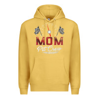 Antique Gold race car mom pit crew racing family birthday party t shirt Premium Hoodie - linhVisuals
