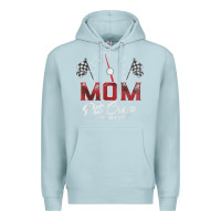 Blue Mist race car mom pit crew racing family birthday party t shirt Premium Hoodie - linhVisuals