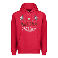 Cardinal race car mom pit crew racing family birthday party t shirt Premium Hoodie - linhVisuals