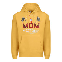 Mustard race car mom pit crew racing family birthday party t shirt Premium Hoodie - linhVisuals