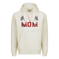 Oatmeal Heather race car mom pit crew racing family birthday party t shirt Premium Hoodie - linhVisuals