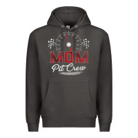 Smoke race car mom pit crew racing family birthday party t shirt Premium Hoodie - linhVisuals
