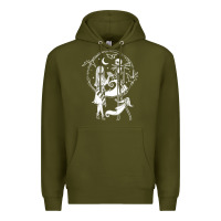 Army Green nightmare before christmas jack and sally t shirt Premium Hoodie - linhVisuals