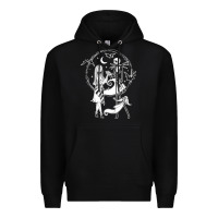 Black nightmare before christmas jack and sally t shirt Premium Hoodie - linhVisuals