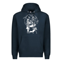 Navy nightmare before christmas jack and sally t shirt Premium Hoodie - linhVisuals