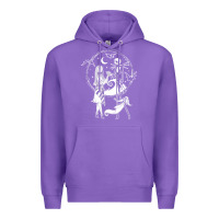 Purple nightmare before christmas jack and sally t shirt Premium Hoodie - linhVisuals