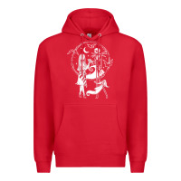 Red nightmare before christmas jack and sally t shirt Premium Hoodie - linhVisuals