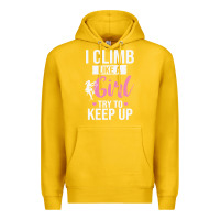 Lemon climbing climb mountain climbing like a girl 345 climb climbing lover Premium Hoodie - linhVisuals