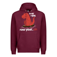 Burgundy dinosaur dino trex row t rex saurus Premium Hoodie - linhVisuals