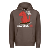 Coffee dinosaur dino trex row t rex saurus Premium Hoodie - linhVisuals