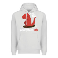 Dove Grey dinosaur dino trex row t rex saurus Premium Hoodie - linhVisuals