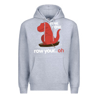 Heather Grey dinosaur dino trex row t rex saurus Premium Hoodie - linhVisuals