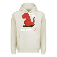 Oatmeal Heather dinosaur dino trex row t rex saurus Premium Hoodie - linhVisuals