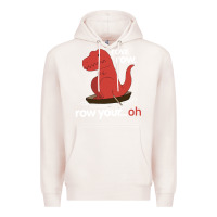 Pale Pink dinosaur dino trex row t rex saurus Premium Hoodie - linhVisuals