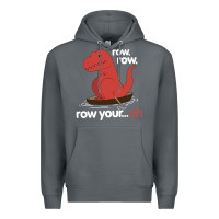 Rock dinosaur dino trex row t rex saurus Premium Hoodie - linhVisuals