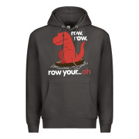 Smoke dinosaur dino trex row t rex saurus Premium Hoodie - linhVisuals