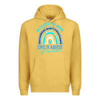 Antique Gold no excuse child abuse prevention awareness leopard rainbow t shirt Premium Hoodie - linhVisuals